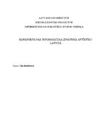 Summaries, Notes 'Konspekts par informācijas zinātnes attīstību Latvijā', 1.
