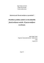 Research Papers 'Plurālisms politikas zinātnē un kā sabiedrības funkcionēšanas modelis. Tā pretno', 1.