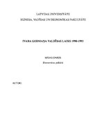 Research Papers 'Ivara Godmaņa valdības laiks 1990-1993', 1.