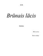 Research Papers 'Brūnais lācis', 1.