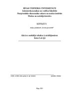 Research Papers 'Akcīzes nodokļa loma tabakas izstrādājumiem Latvijā', 1.