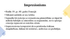 Presentations 'Impresionisms un ekspresionisms', 2.