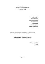 Essays 'Minoritāšu skolas Latvijā', 1.