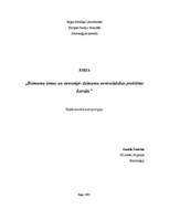 Essays 'Dzimumu lomas un stereotipi - dzimumu nevienlīdzības problēma Latvijā', 1.