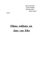 Research Papers 'Flāmu reālisms un Jans van Eiks', 1.