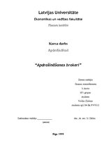 Research Papers 'Apdrošināšanas brokeri', 1.