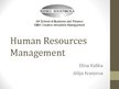 Presentations 'Human Resource Management', 1.
