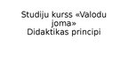 Presentations 'Didaktikas principi', 1.