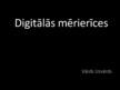 Presentations 'Digitālās mērierīces', 1.