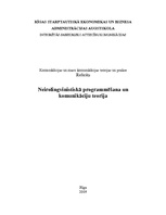 Research Papers 'Neirolingvistiskā programmēšana un komunikāciju teorija', 1.