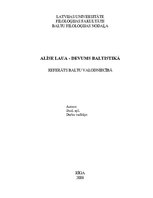 Research Papers 'Alīse Laua - devums baltistikā', 1.