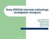Presentations 'Sony Bravia interneta mārketinga stratēģiskie risinājumi', 1.
