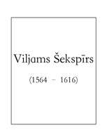 Research Papers 'Viljams Šekspīrs', 1.