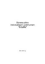 Business Plans 'I/U "E-Caffe"', 1.
