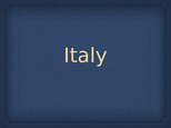 Presentations 'Italy', 1.