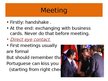 Presentations 'Business Etiquette in Portugal', 12.