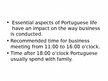 Presentations 'Business Etiquette in Portugal', 13.