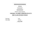 Research Papers 'Nodokļu atlaides apdrošināšanā un privātajos pensiju fondos', 1.
