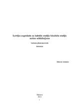 Research Papers 'Latvijas augstskolu un koledžu studiju fakultāšu studiju maksu salīdzinājums', 1.