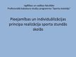 Presentations 'Pieejamības un individuālizācijas principa realizācija sporta stundās skolās', 1.