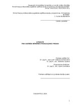 Practice Reports 'Atskaite par agrīnu bernības', 1.