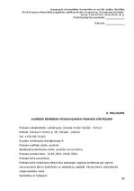 Practice Reports 'Atskaite par agrīnu bernības', 30.