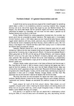 Essays 'Northern Ireland - it's general characteristics and role', 1.