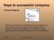 Presentations 'Secret of Success for the Company', 6.