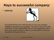 Presentations 'Secret of Success for the Company', 8.