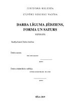 Research Papers 'Darba līguma jēdziens, forma un saturs', 1.