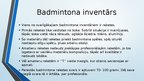 Presentations 'Badmintons', 11.