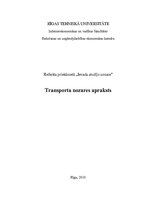 Research Papers 'Transporta nozares apskats no 2004.-2009.gadam', 1.