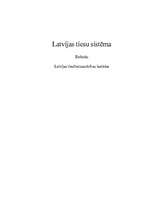Research Papers 'Latvijas tiesu sistēma', 1.