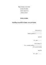 Research Papers 'Tiesības mainīt vārdu un uzvārdu', 1.