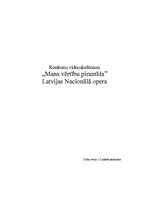 Research Papers 'Latvijas Nacionālās operas vērtību piramīda', 1.