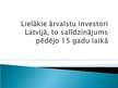 Presentations 'Lielākie ārvalstu investori Latvijā, to salīdzinājums pēdējo 15 gadu laikā', 1.