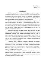 Essays 'Global warming', 1.