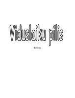 Research Papers 'Viduslaiku pilis', 1.