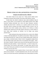 Essays 'Manas atziņas par vastu pamatprincipu izmantošanu interjera dizainā latviešu fol', 1.