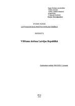 Research Papers 'Vēlēšanu sistēma Latvijas Republikā', 1.