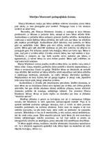 Research Papers 'Marijas Montesori laikmets, pedagoģisko domu iespaidošana', 2.
