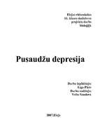 Research Papers 'Pusaudžu depresija', 1.