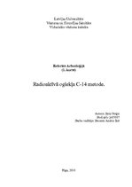 Research Papers 'Radioaktīvā oglekļa C-14 metode', 1.