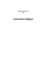 Research Papers 'Austrumu reliģijas', 1.
