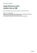 Business Plans 'Lauku tūrisma un pirts atpūtas vieta ar dīķi', 1.