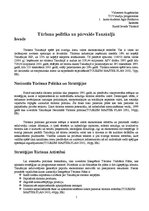 Research Papers 'Tūrisma politika un pārvalde Tanzānijā', 1.