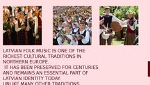 Presentations 'Latvian folk music', 2.