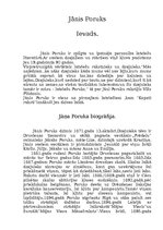 Summaries, Notes 'Jānis Poruks', 1.
