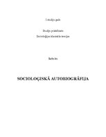 Research Papers 'Socioloģiskā biogrāfija', 1.