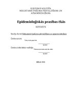 Research Papers 'Epidemioloģiskās prasības ēkās', 1.